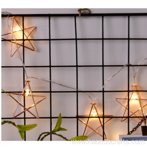 creative personality metal pointed decoration string lights